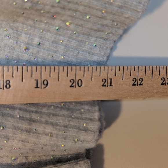 J. Crew V-neck Sparkle Cardigan in Supersoft Yarn, Heather Grey, Size M, EUC - Picture 9 of 10